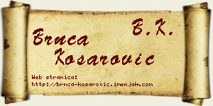 Brnča Košarović vizit kartica